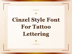 Free Cinzel Style Fonts for Tattoo Lettering: Best Alternatives